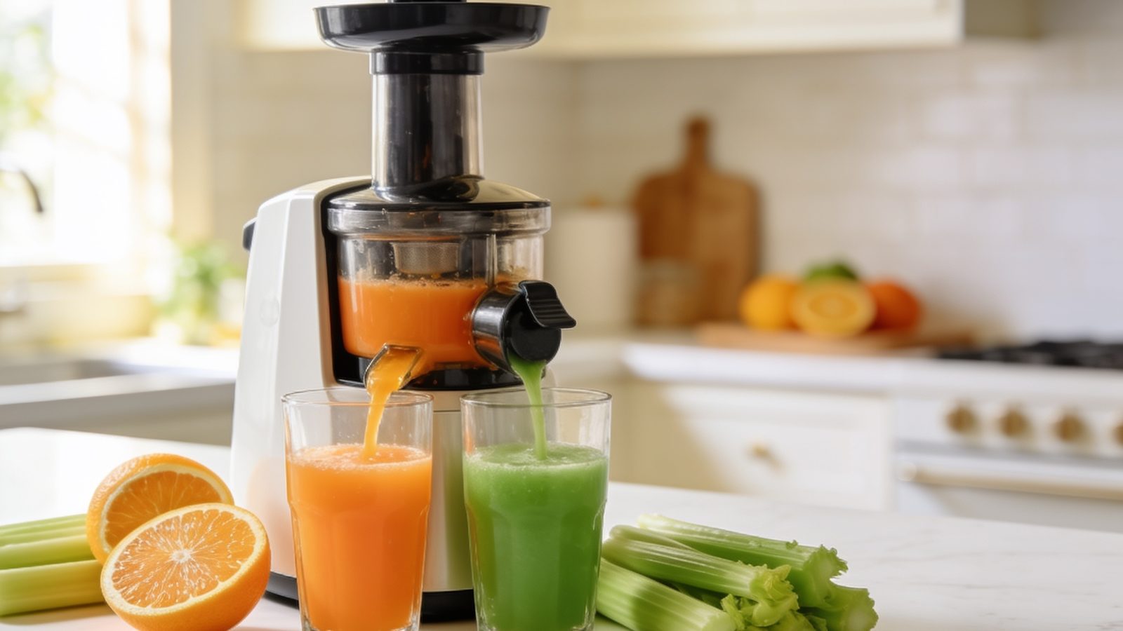 best juicers — kitchen juicers in a bright kitchen